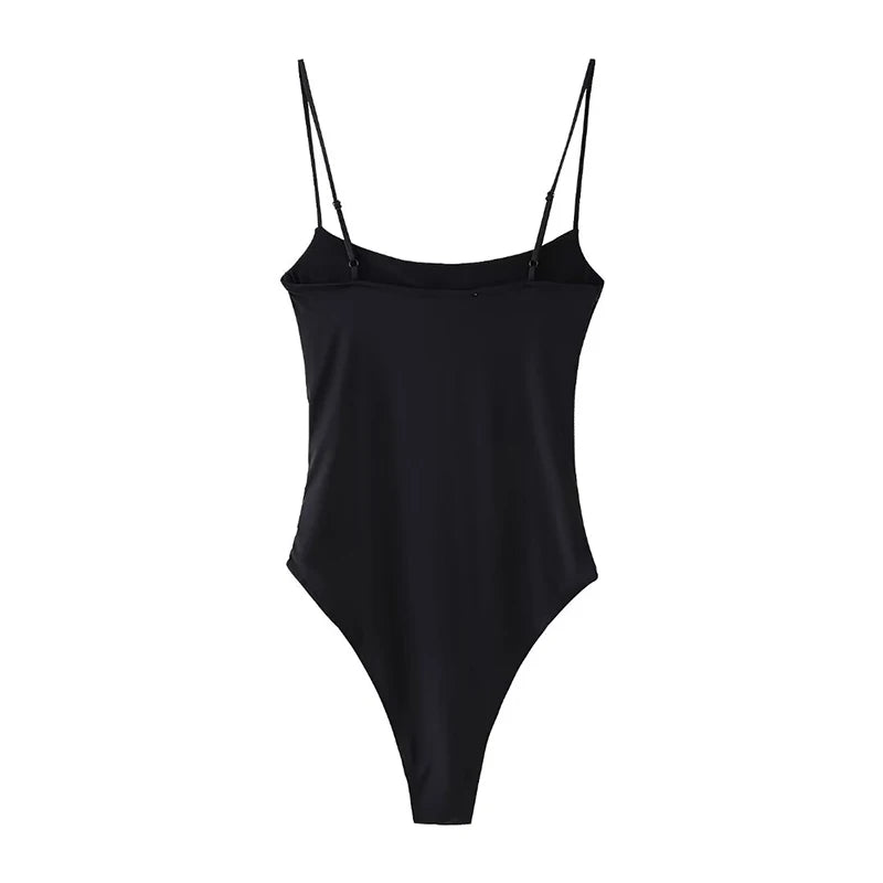 Thin Strap Slim Fits Bodysuits