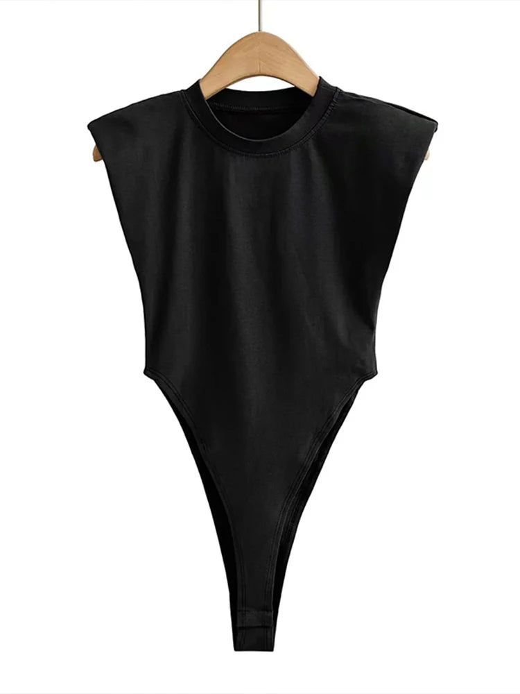 Padded Shoulder Bodysuit