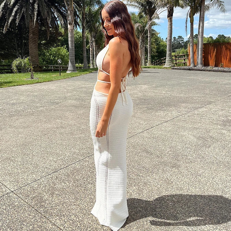 Sleeveless Backless Wrapped Sexy  Dress