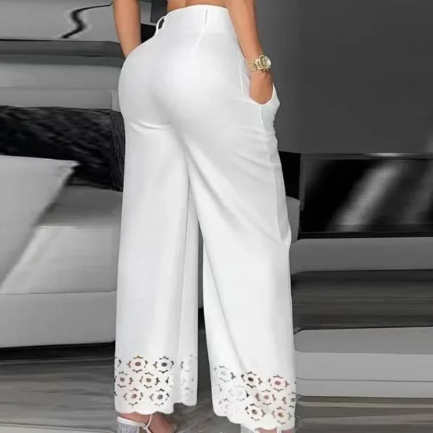 Casual V-Neck Pants Set